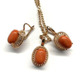 komplet  z korala - Anulka